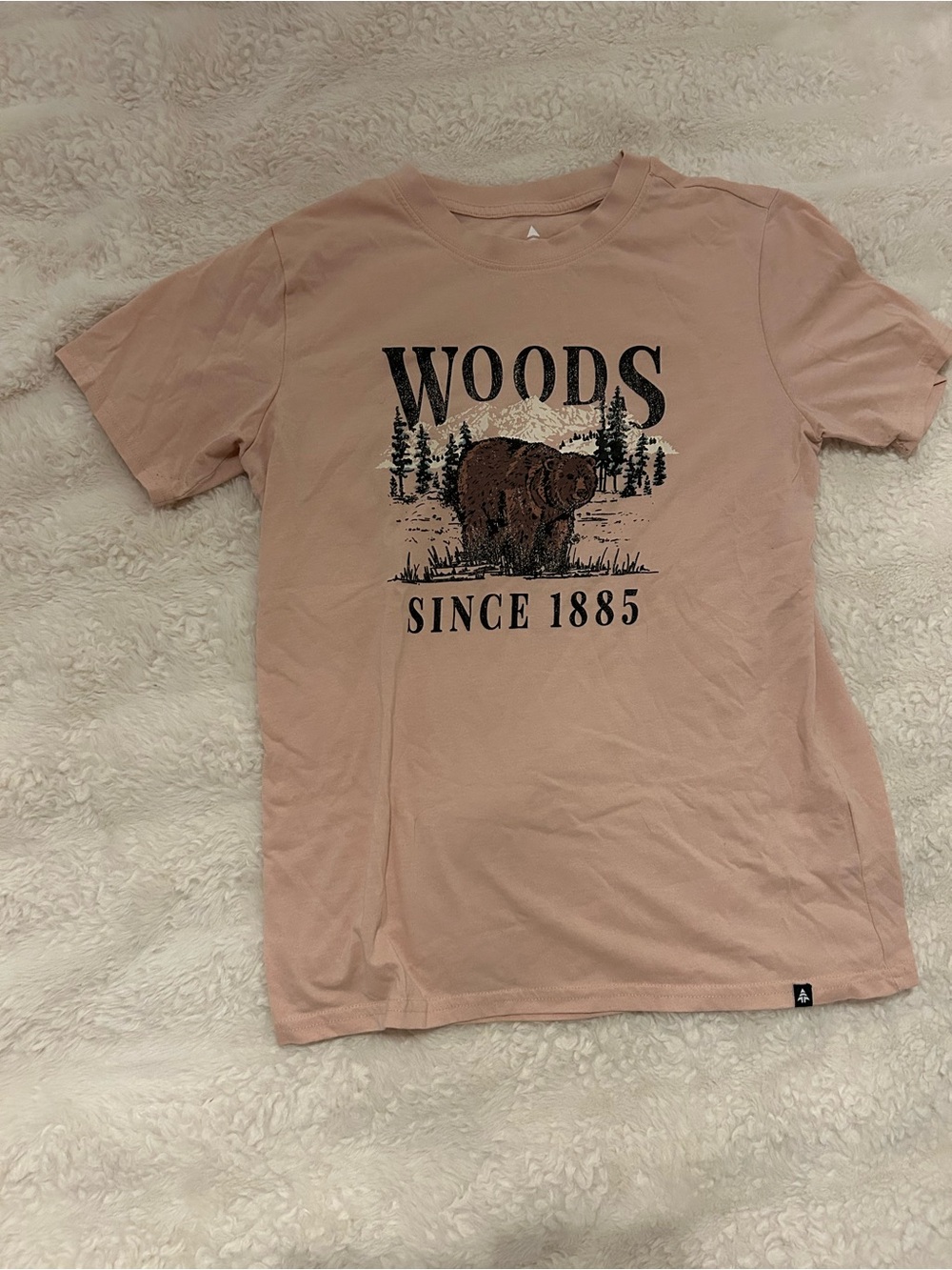 Graphic Bear Short-Sleeve T-Shirt - Dusty Pink